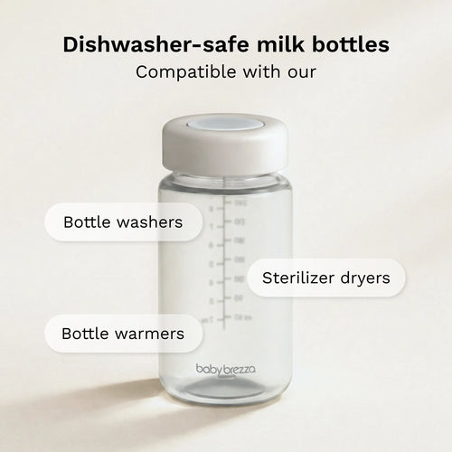 dishwasher-safe milk storage bottles are compatible with our bottle washers, sterilizer dryers, and bottle warmers - product thumbnail