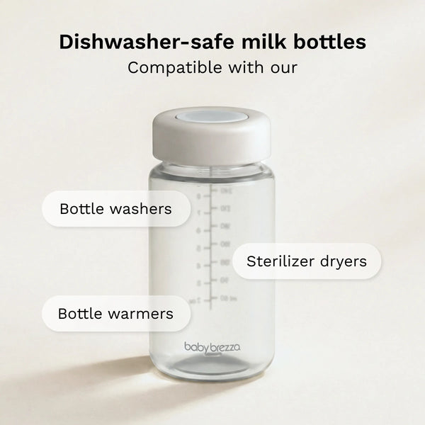 dishwasher-safe milk storage bottles are compatible with our bottle washers, sterilizer dryers, and bottle warmers - product thumbnail