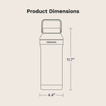 product dimensions of baby brezza all day portable breastmilk cooler 11.7" tall and 4.4" wide - product thumbnail