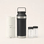 Baby Brezza portable 20 oz breast milk cooler in sleek black design. - product thumbnail