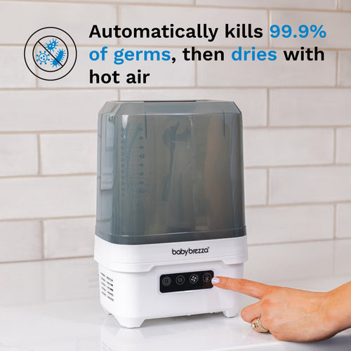 Sterilizer Dryer Mini - جهاز تعقيم وتجفيف محمول مثالي للسفر والمساحات الصغيرة ومحطات الشفط Baby Brezza ME - product thumbnail