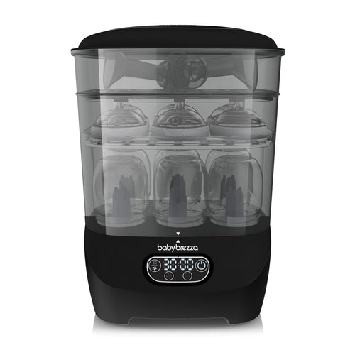 باقة - One Step™ Baby Bottle Sterilizer and Dryer Advanced (أسود) + مزيل التكلس العالمي 24 قرصًا Baby Brezza ME - product thumbnail