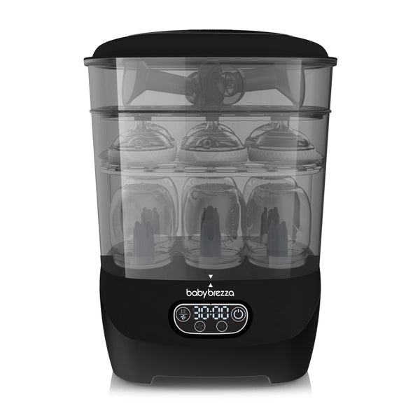 باقة - One Step™ Baby Bottle Sterilizer and Dryer Advanced (أسود) + مزيل التكلس العالمي 24 قرصًا Baby Brezza ME - product thumbnail