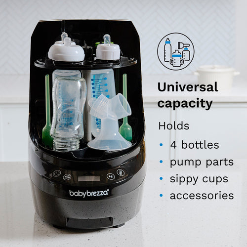 Bottle Washer Pro - غسالة ومعقم ومجفف الكل في واحد - أسود فاخر Baby Brezza ME - product thumbnail