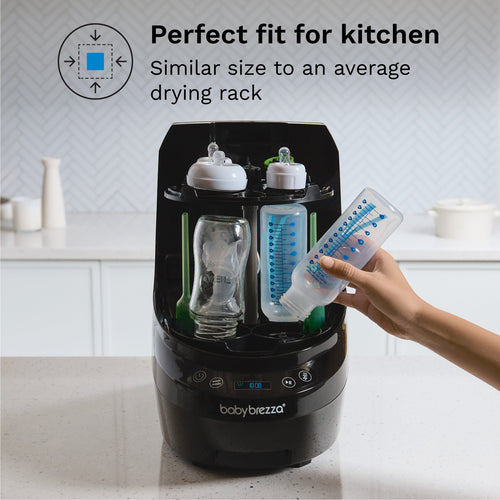 Bottle Washer Pro - غسالة ومعقم ومجفف الكل في واحد - أسود فاخر Baby Brezza ME - product thumbnail