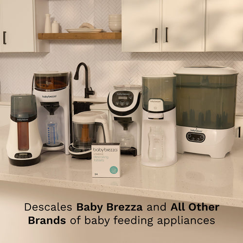 باقة - One Step™ Baby Bottle Sterilizer and Dryer Advanced + مزيل التكلس العالمي 24 قرصًا Baby Brezza ME - product thumbnail