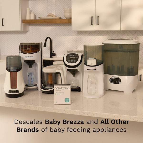 باقة - One Step™ Baby Bottle Sterilizer and Dryer Advanced (أسود) + مزيل التكلس العالمي 24 قرصًا Baby Brezza ME - product thumbnail