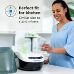 Baby Brezza Bottle Washer Pro open, displaying size in kitchen. EN - product thumbnail