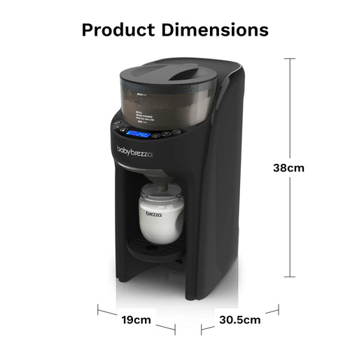 Baby Brezza FPA Premium Black with dimensions: 19cm x 30.5cm x 38cm EN - product thumbnail