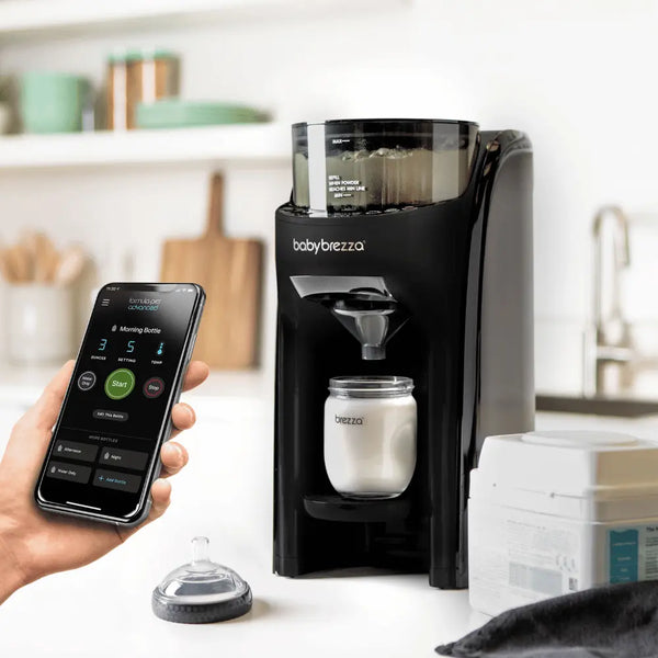 Baby Brezza FPA Wifi operating with mobile in kitchen - product thumbnail
