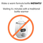 Traditional bottle warmer with a stop sign portraying a shift to instant warming EN - product thumbnail