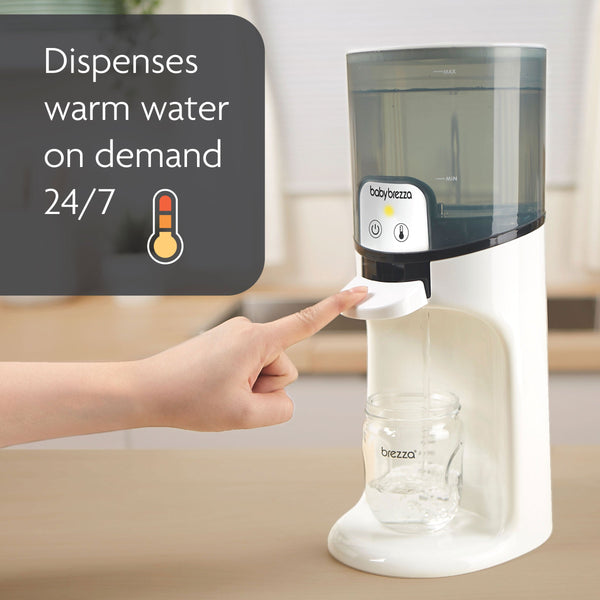 EN Baby Brezza Instant Water Warmer with banner showing instant dispensing function - product thumbnail