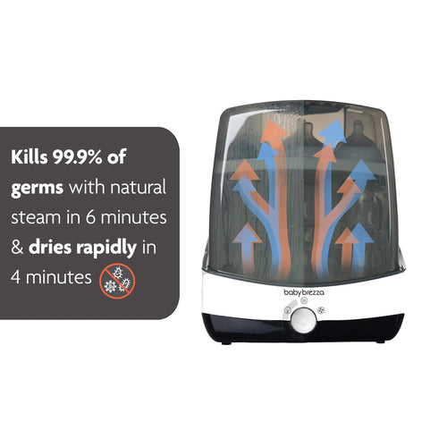 Baby Brezza Superfast sterilizer dryer kills 99% of germs and rapidly dries EN - product thumbnail