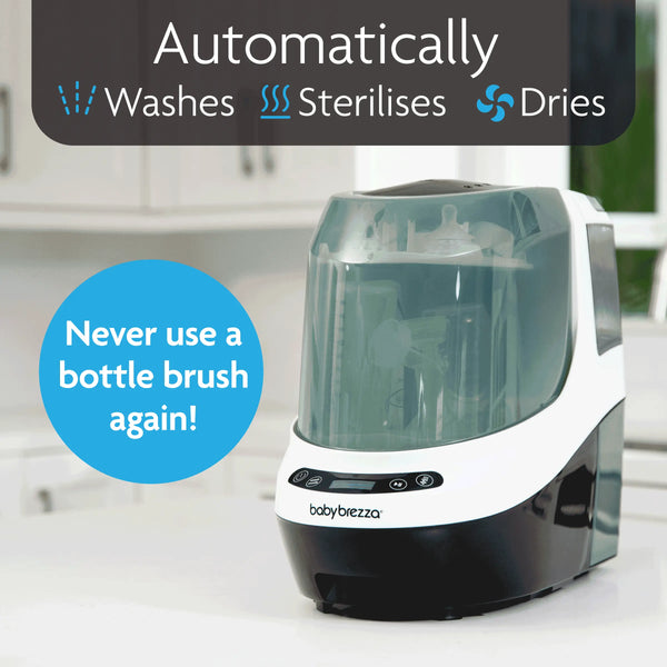 Baby Brezza Bottle Washer Pro with the function display in the kitchen - product thumbnail