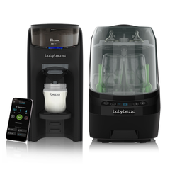 باقة: Formula Pro Advanced WiFi و Bottle Washer Pro - الإصدار الأسود Baby Brezza ME