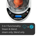 Baby Brezza One step food maker with control buttons and 3 in 1 functionality banner - product thumbnail