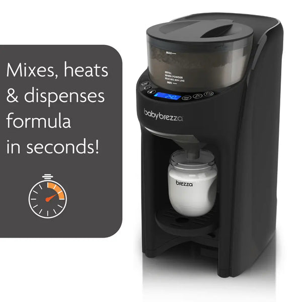 Formula Pro Advanced in Premium Black, side view with white background, showcasing key features like temperature control and fast formula mixing. - product thumbnail