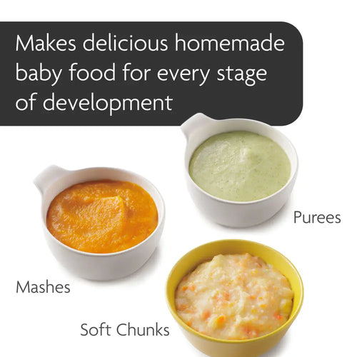 Different purees showing different modes of the One step food maker - product thumbnail