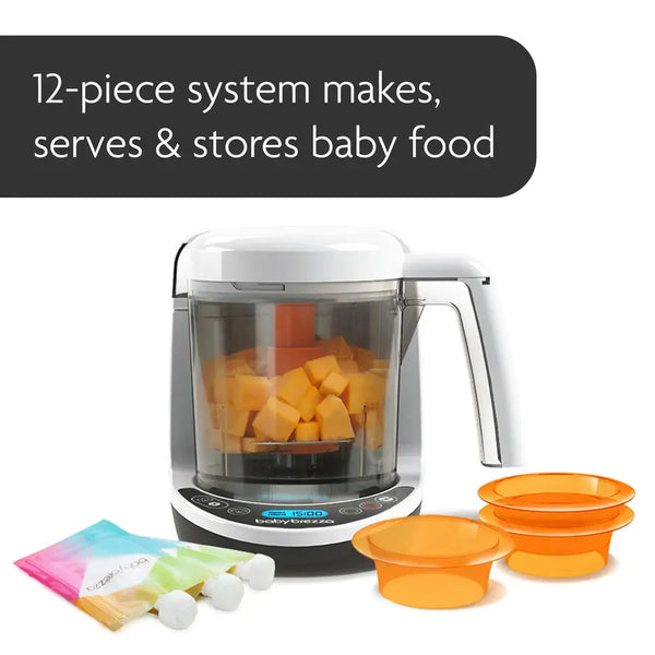 Baby Brezza One step food maker with accessories and 12 piece system banner - product thumbnail
