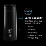 سخان زجاجات محمول فائق السرعة – سخان قابل للشحن للسفر لتسخين الحليب الصناعي وحليب الأم Baby Brezza Saudi Arabia - product thumbnail