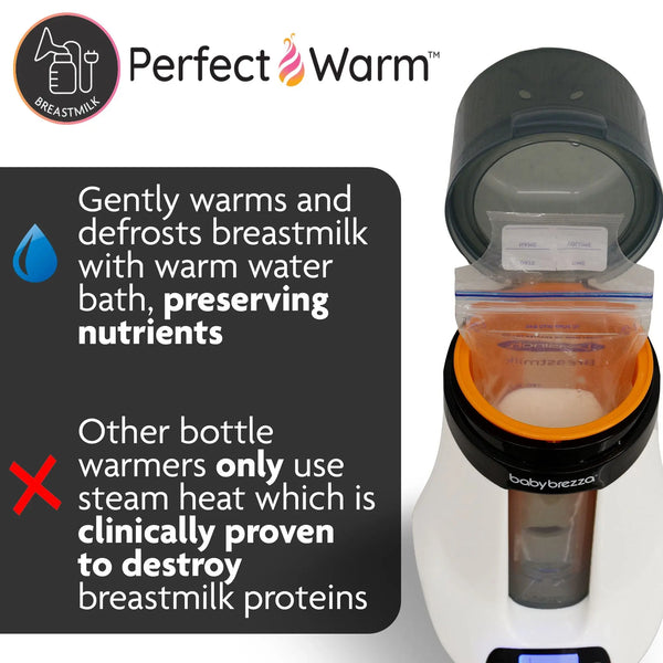 Smart and Safe Bottle warmer with breastmilk warming technology banner - product thumbnail