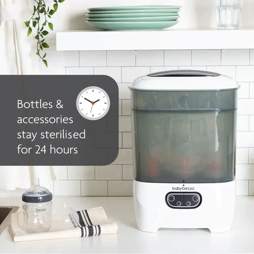 Baby Brezza Sterilizer Dryer with 24 hours sterilization banner - product thumbnail