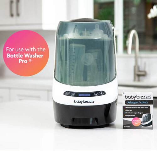 EN Baby Brezza Descaling Tablets Bundle on kitchen counter with Bottle Washer Pro - product thumbnail