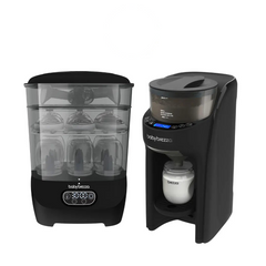 مجموعة اجهزة تحضير الحليب  ومعقم ومجفف  – اللون الأسود Baby Brezza ME